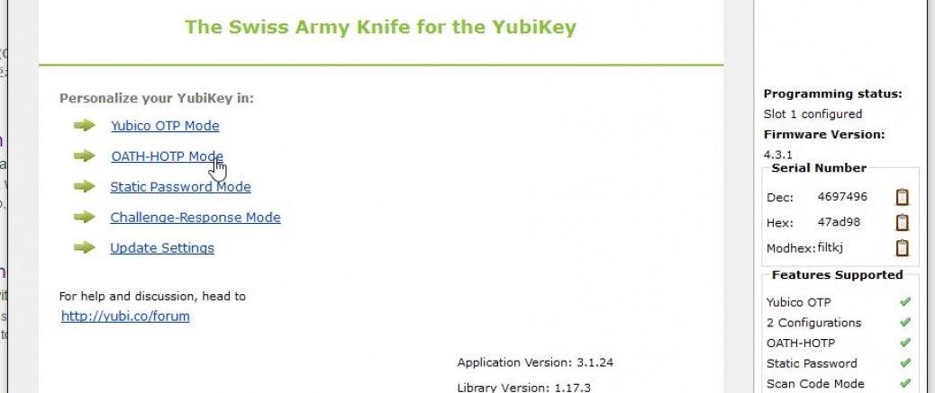 YubikeyでLinuxサーバへの二要素認証sshログインを行う